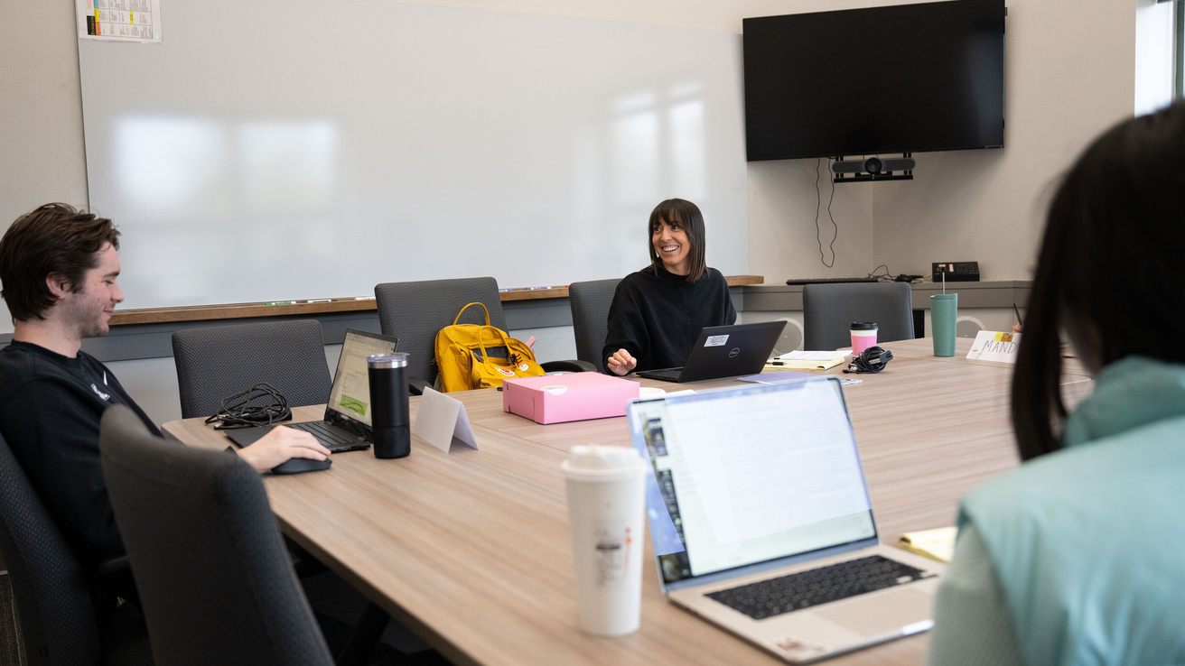 Emily Campion teaching her students
